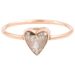 Vintage Diamond Heart Ring