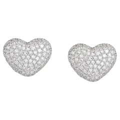 0.54ct Heart Shape Diamond 14K Gold Stud Earrings