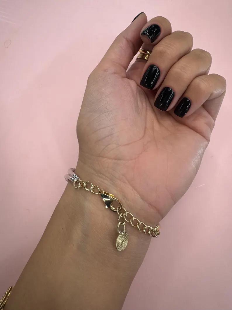 Pulsera Nudo Alto Pulido Diamantes 3,80 Quilates Oro Amarillo 14KT 17 Gramos en Nuevo estado para la venta en New York, NY