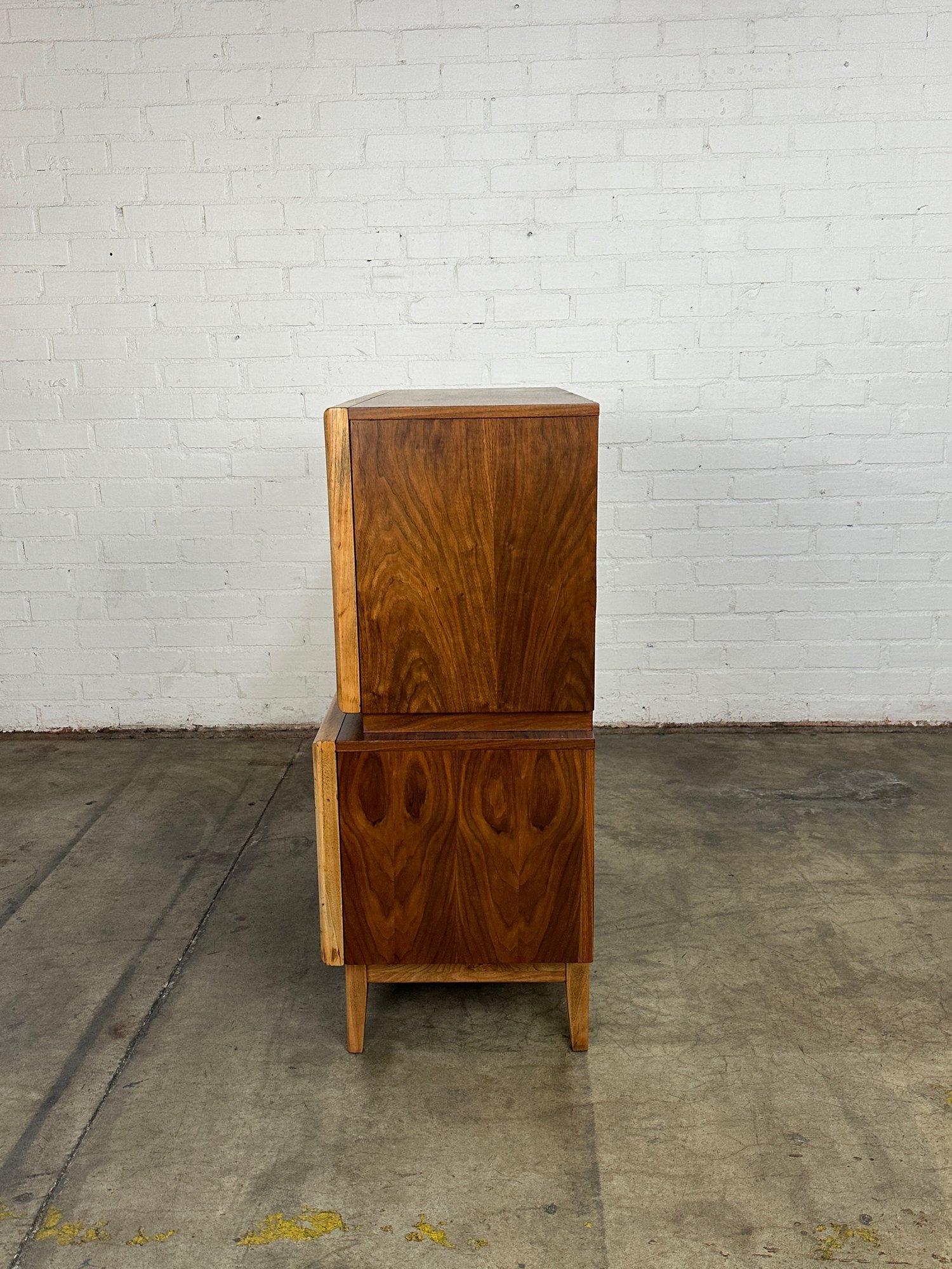 Mid-Century Modern Diamond Highboy by United Furniture For Sale