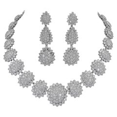 Diamond Pave Honeycomb Demi Parure Suite