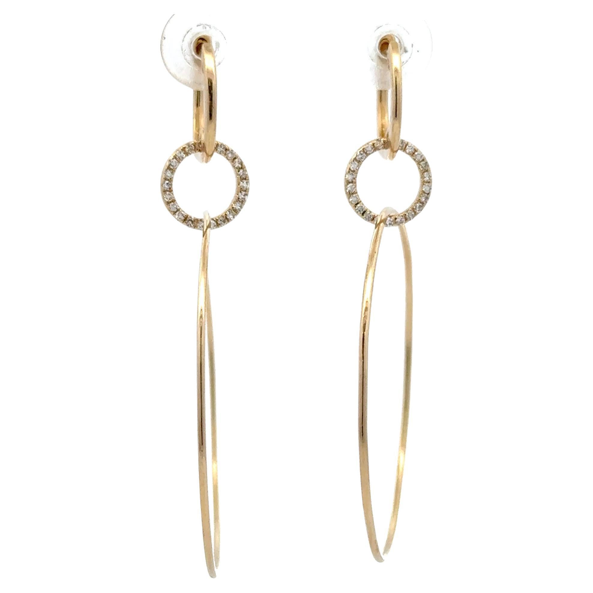 Harbor Diamonds Hoop Earrings