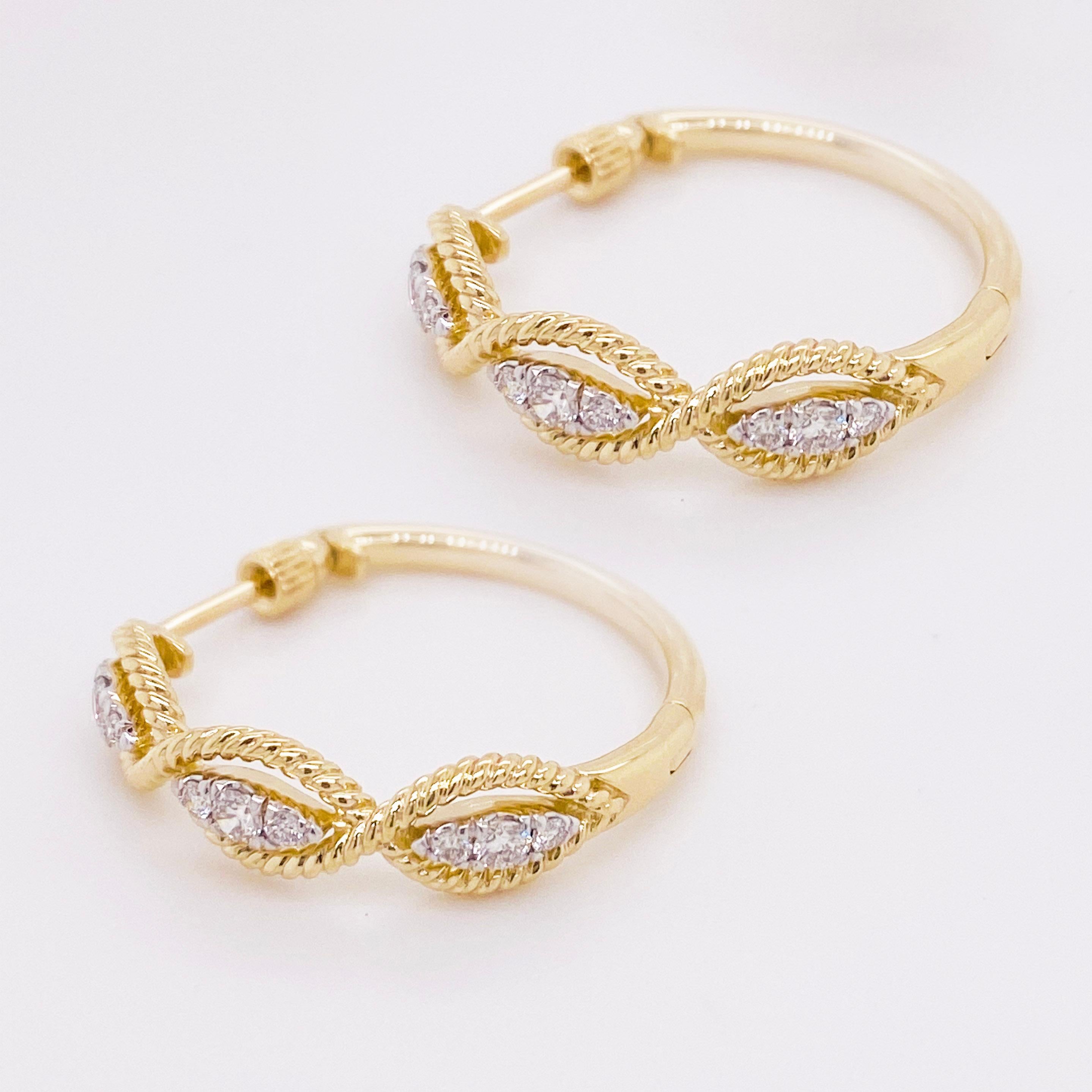 20mm diamond hoop earrings