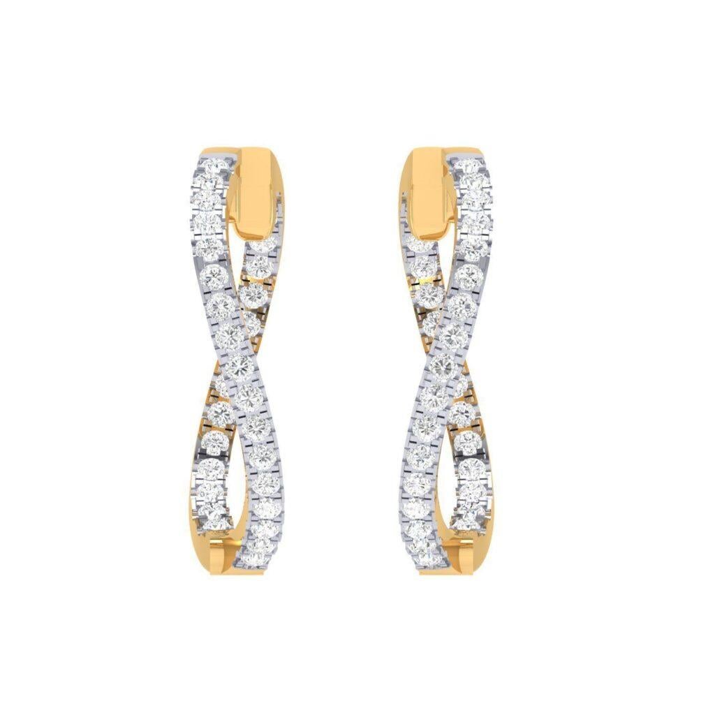 Product Details: 

Crafted with meticulous attention to detail, each Diamond Hoop Earring is adorned with a carefully curated selection of brilliant diamonds. The hoops feature a delicate yet eye-catching arrangement, ensuring that they catch the