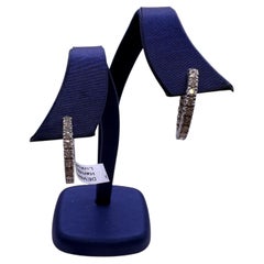 Diamond Hoop earrings 18KT gold