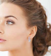 Women's or Men's Diamond Hoop Earrings, 5.74 Carat, From Pampillonia For Sale