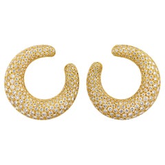 Diamond Hoop Earrings by Cartier