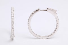 Diamond Hoop Earrings