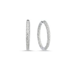 Cerchietto con diamante bianco 18k  Orecchini