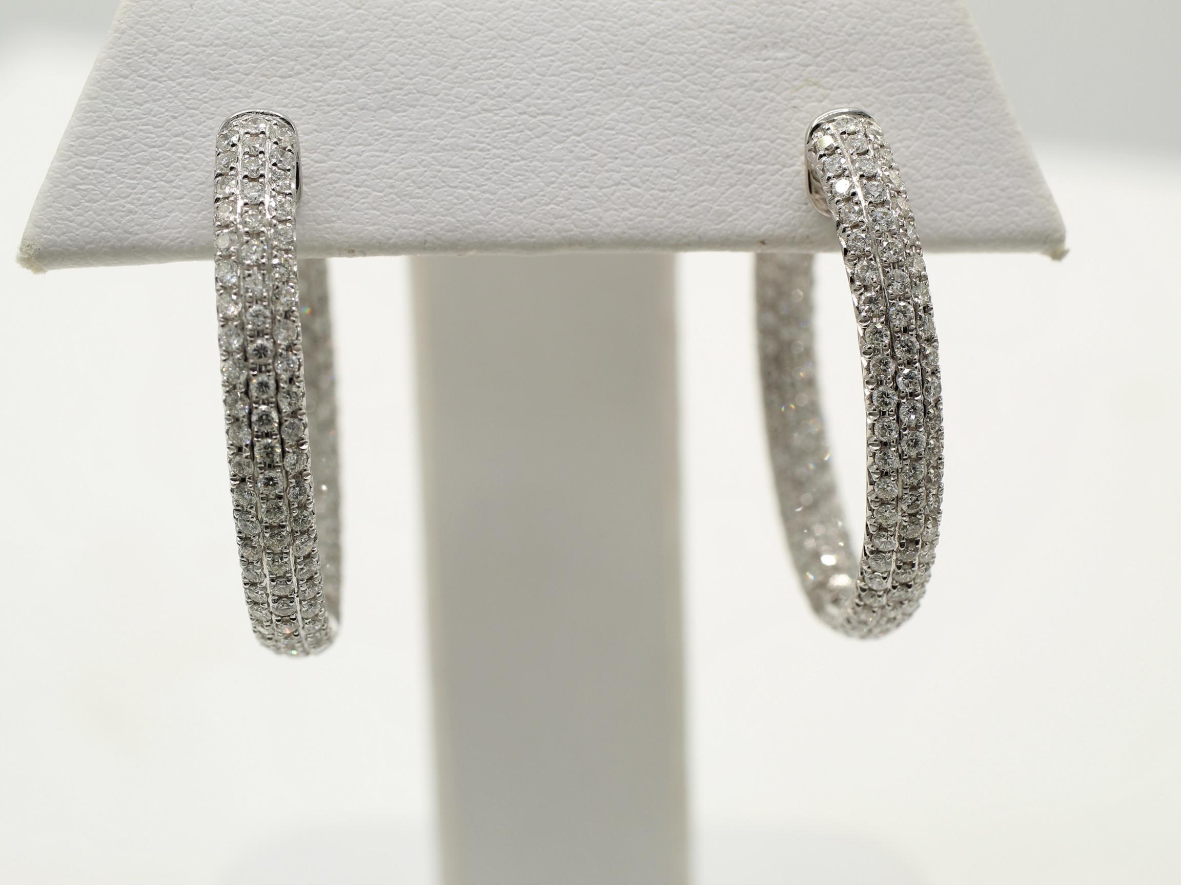 Diamant-Creolen (Zeitgenössisch) im Angebot