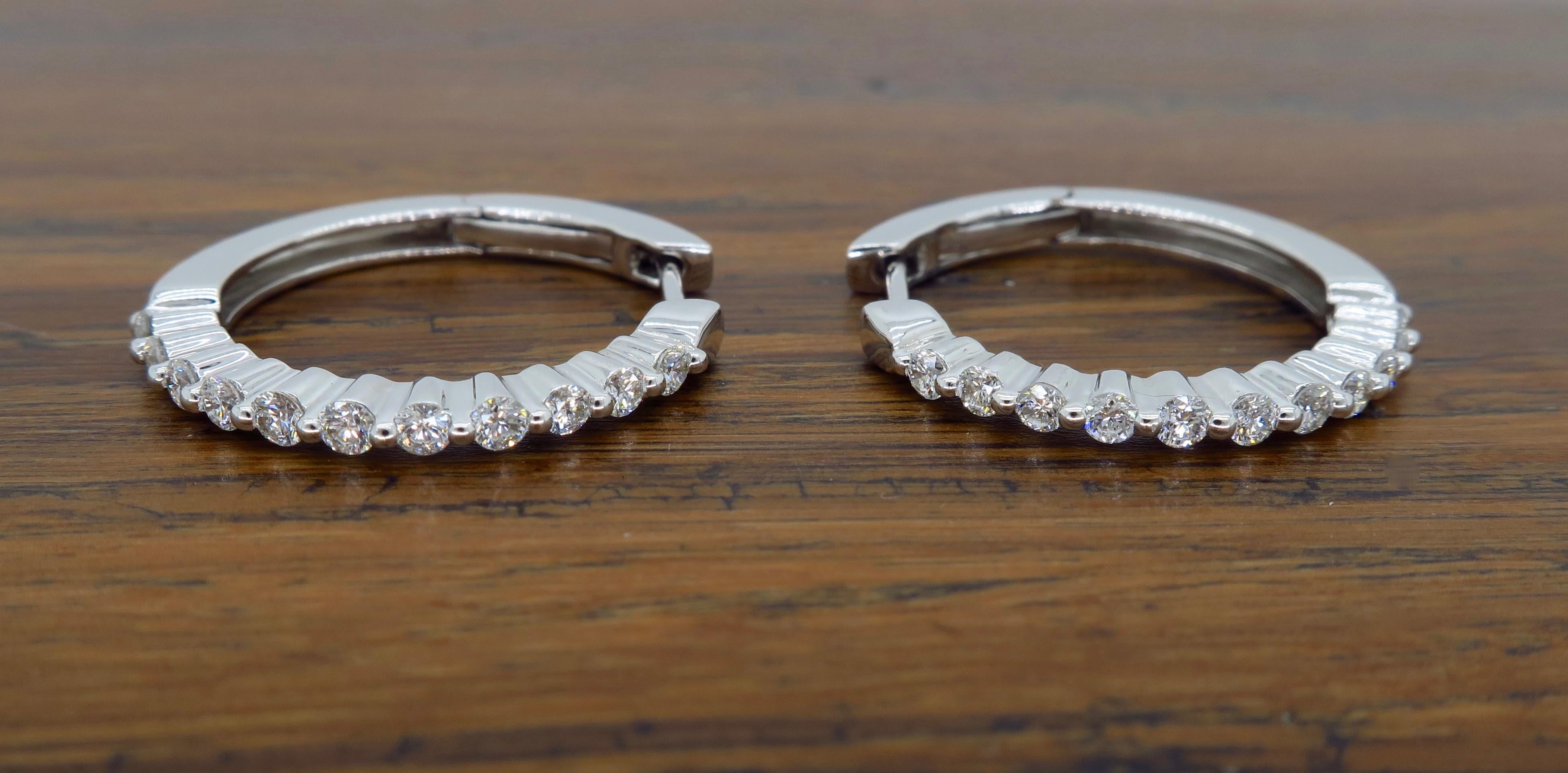 Diamond Hoop Earrings 2