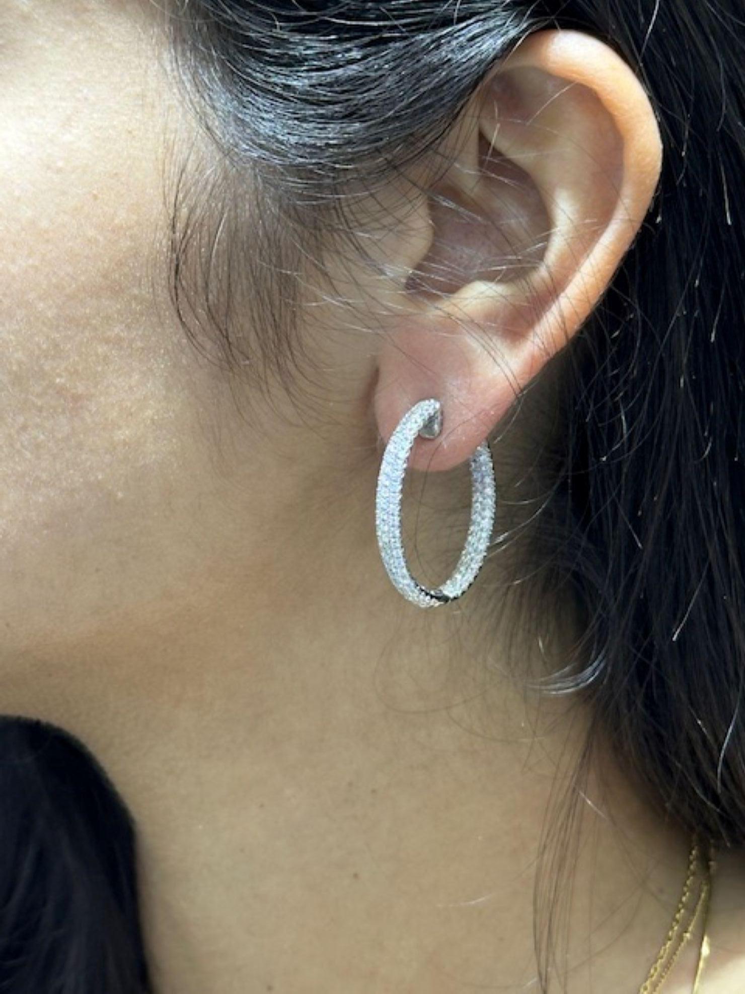 Diamant-Creolen im Angebot 1