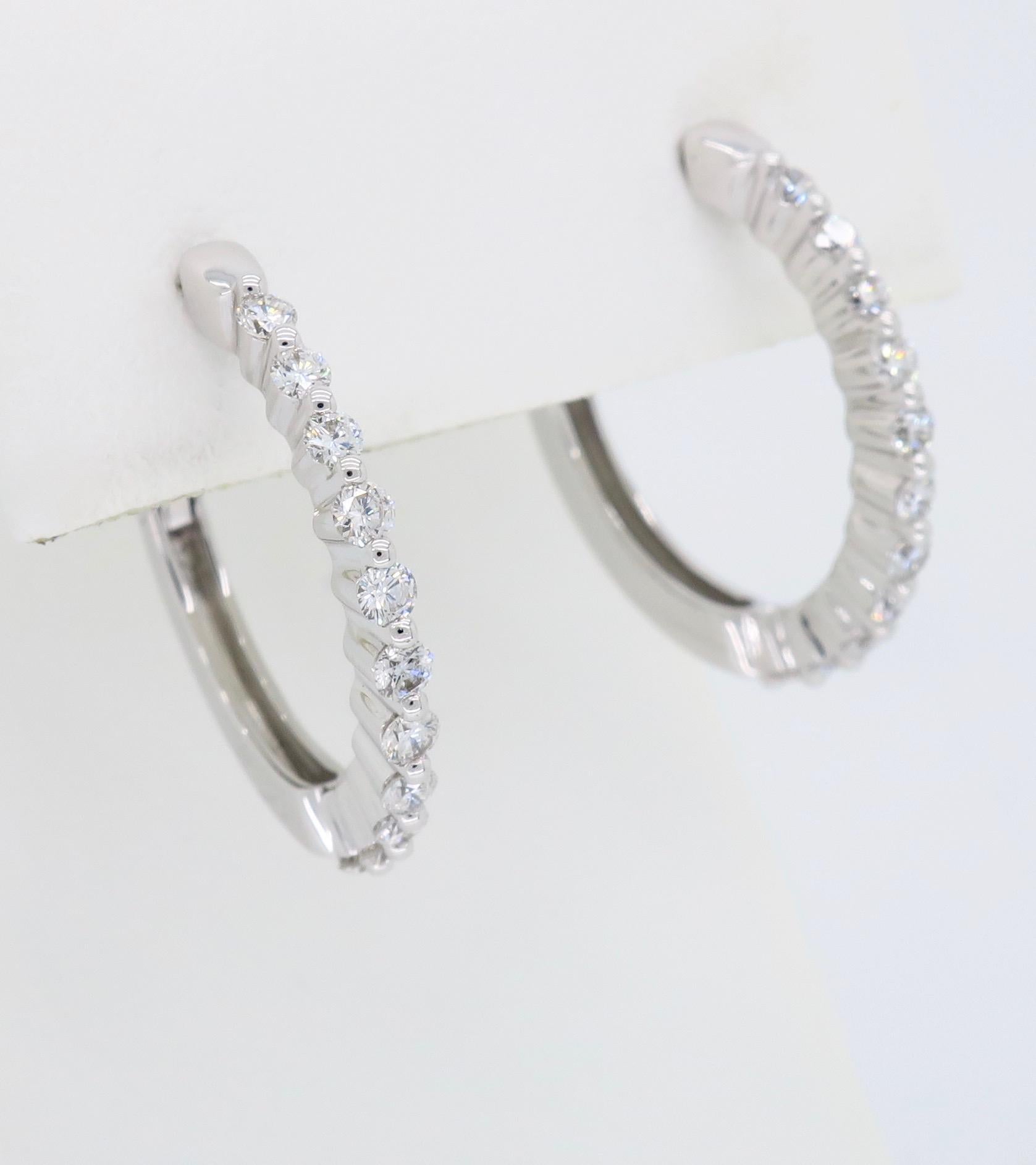 Diamond Hoop Earrings 5