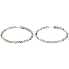 Diamond Hoop Earrings