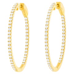 Diamond Hoop Earrings