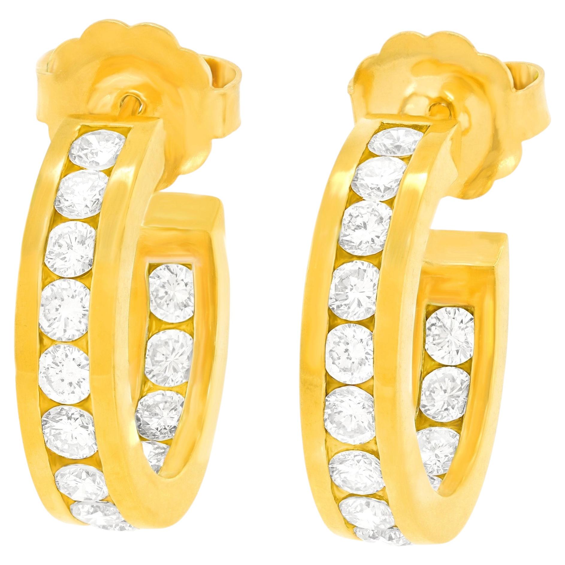 Diamant-Creolen im Angebot
