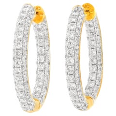 Diamond Hoop Earrings
