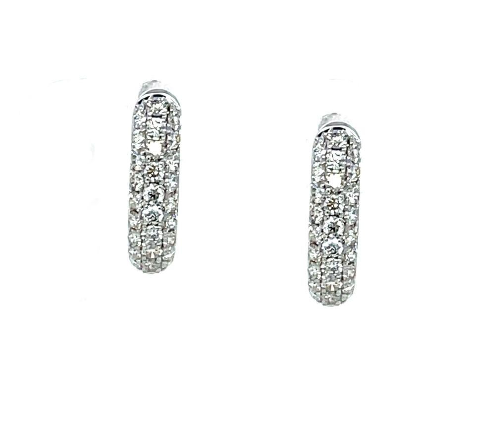 Sarosi By Timeless Gems Hoop Earrings