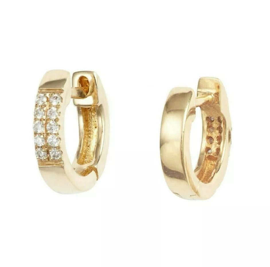 Diamond Hoop Earrings For Women 14K Solid Gold Handmade Earrings Gift NS1.
Light weight can be worn everyday

Additional information:
Condition: New without tags: A brand-new, unused, and unworn item (including handmade items) that is not in