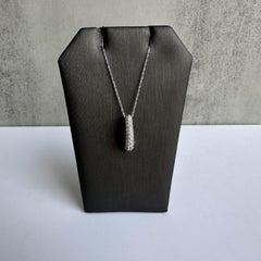 Diamond Horn Necklace 14K White Gold 0.56ctw GH SI 18in New