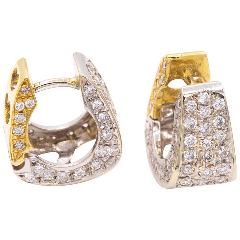 Diamond Horseshoe Earrings at 1stDibs horseshoe diamond earrings