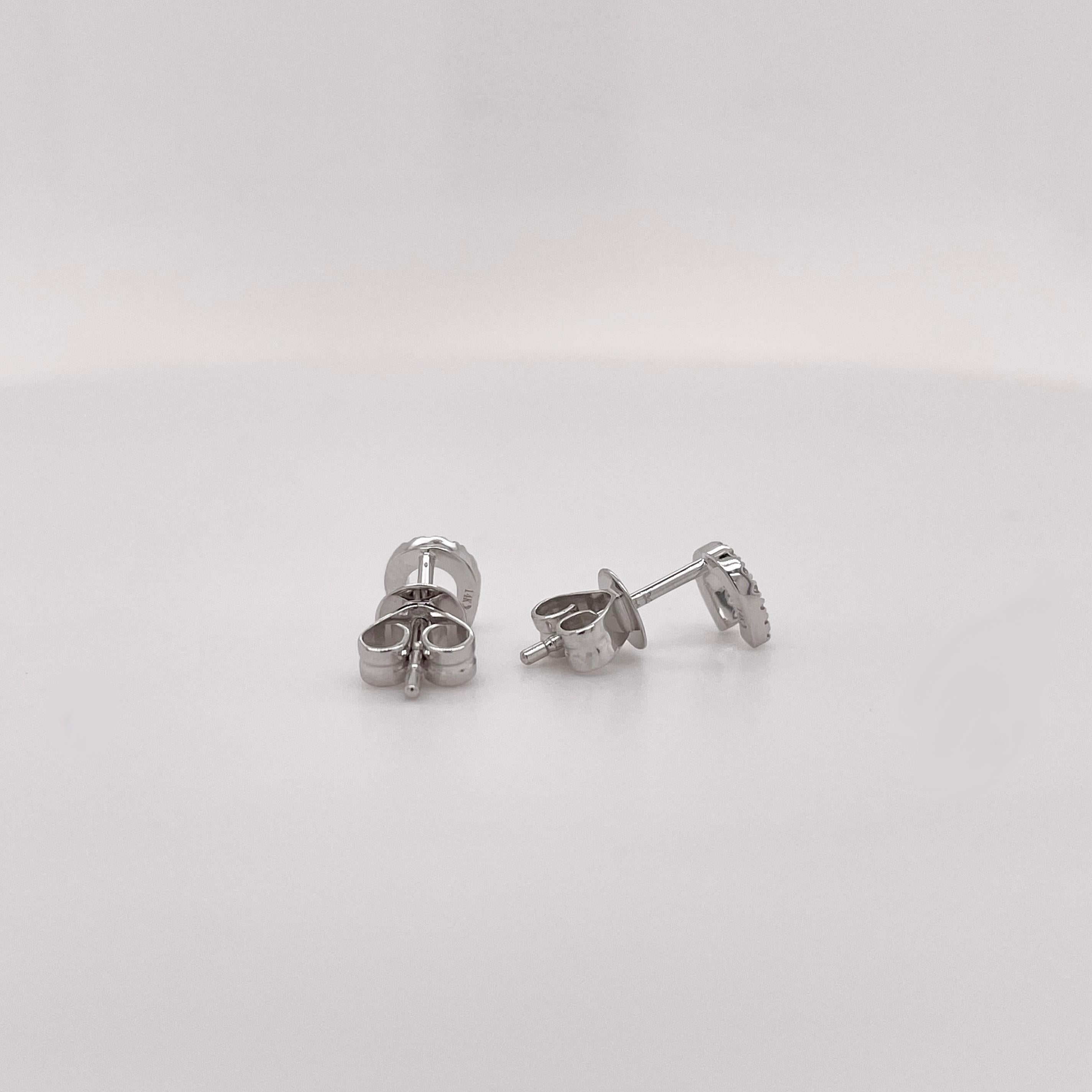horseshoe diamond earrings