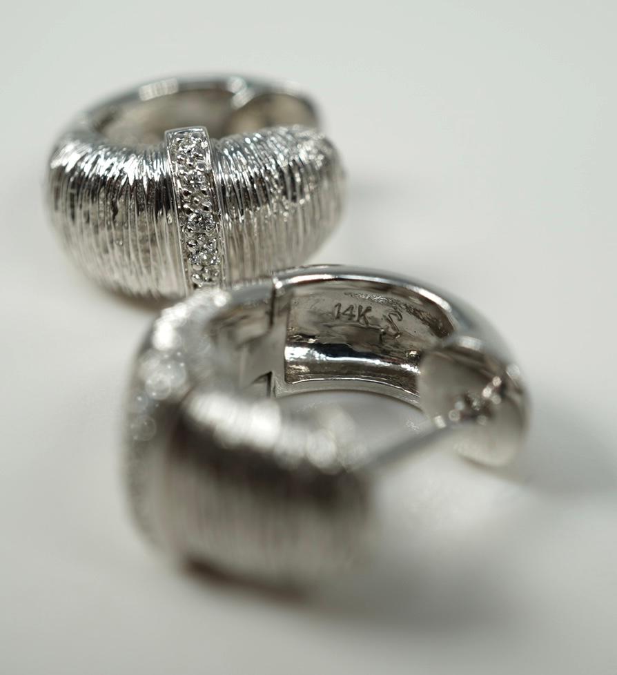 Women's or Men's Diamond Huggie Earrings