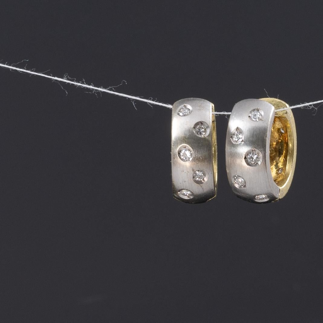 Huggie-Ohrringe mit Diamanten Damen