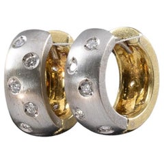 Diamond Huggie Earrings