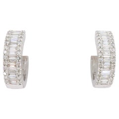 Diamond Huggie Earrings