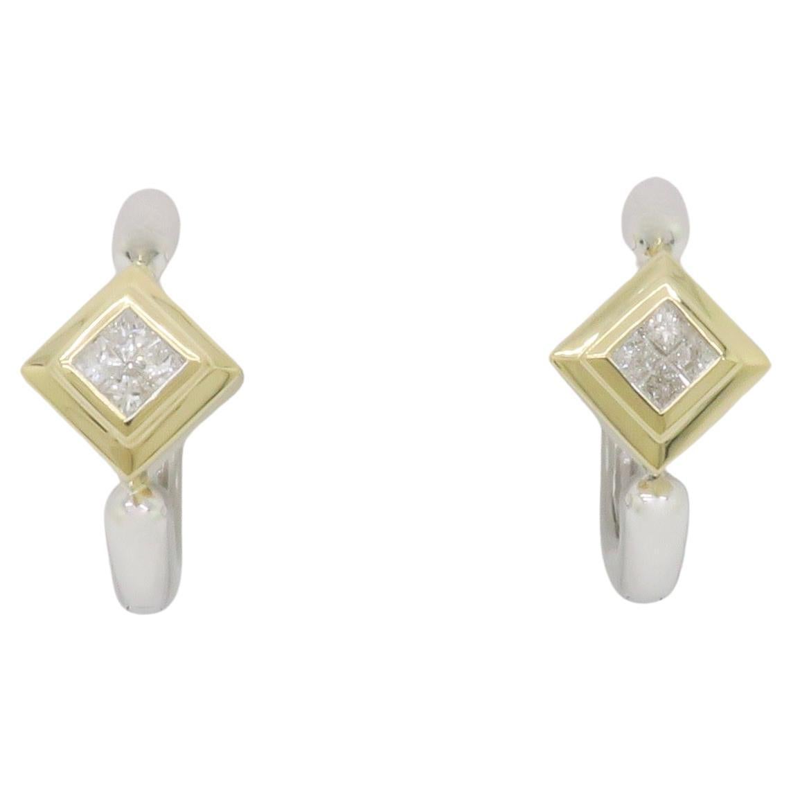 Diamond Huggie Earrings