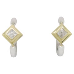 Diamond Huggie Earrings