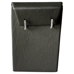 Orecchini Huggie con diamanti in oro bianco 14kt - 0,29ctw GH SI Round Diamonds, New