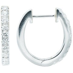 Créoles huggie diamant