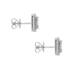 Diamond Illusion Square Stud Earrings