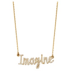 Diamond Imagine Pendant Necklace in 18k Solid Gold