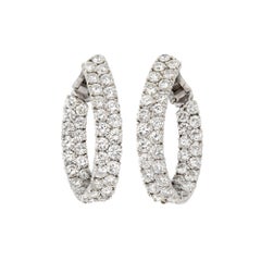 Diamond “In and Out” Earrings