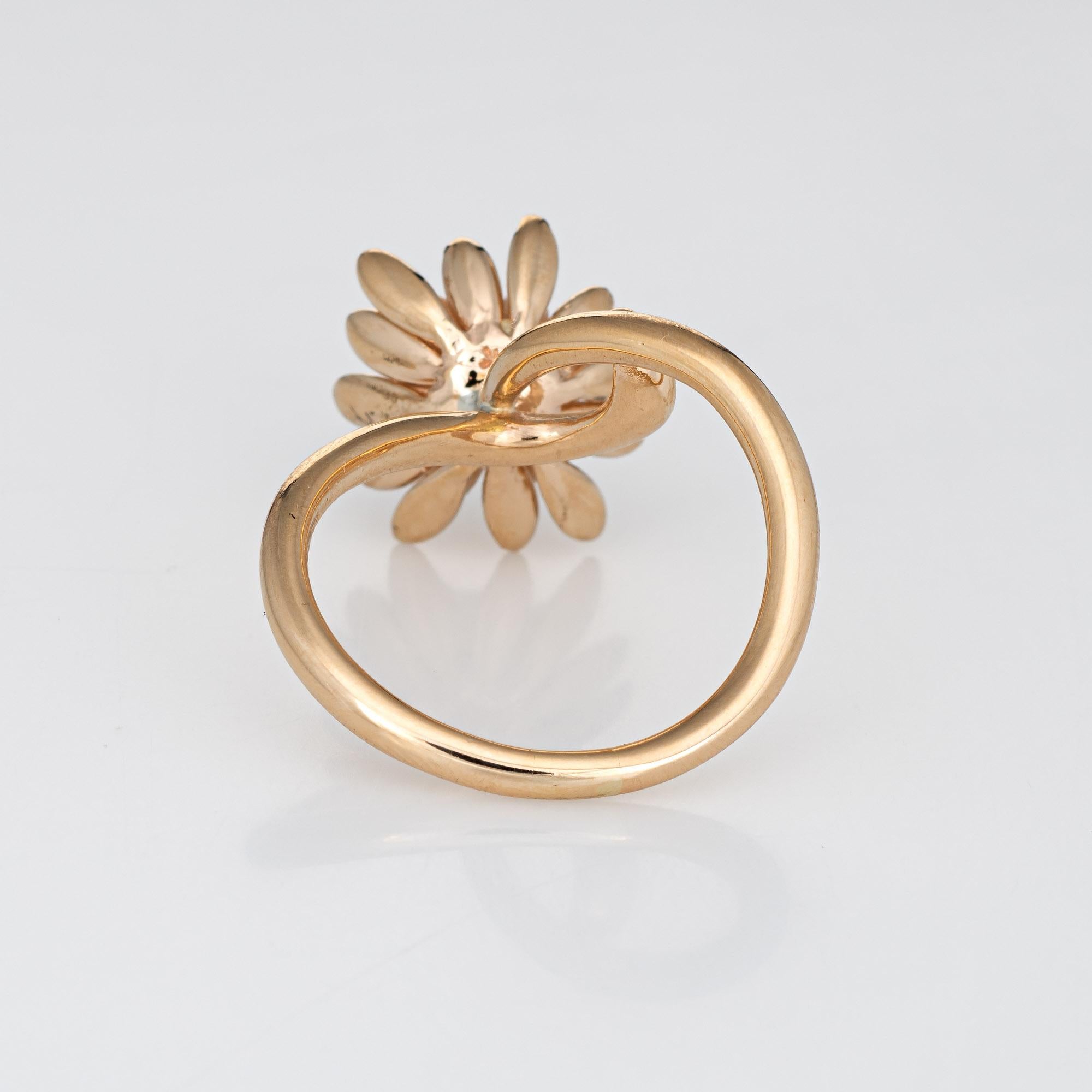 vintage pearl flower ring