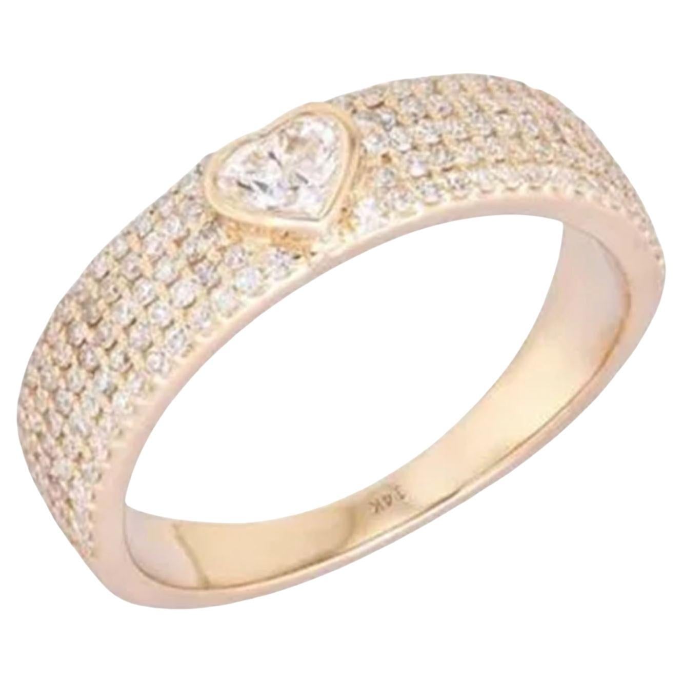 For Sale:  Diamond Infinity Light 14K (or 18k upon request) Yellow Gold Eternity Ring