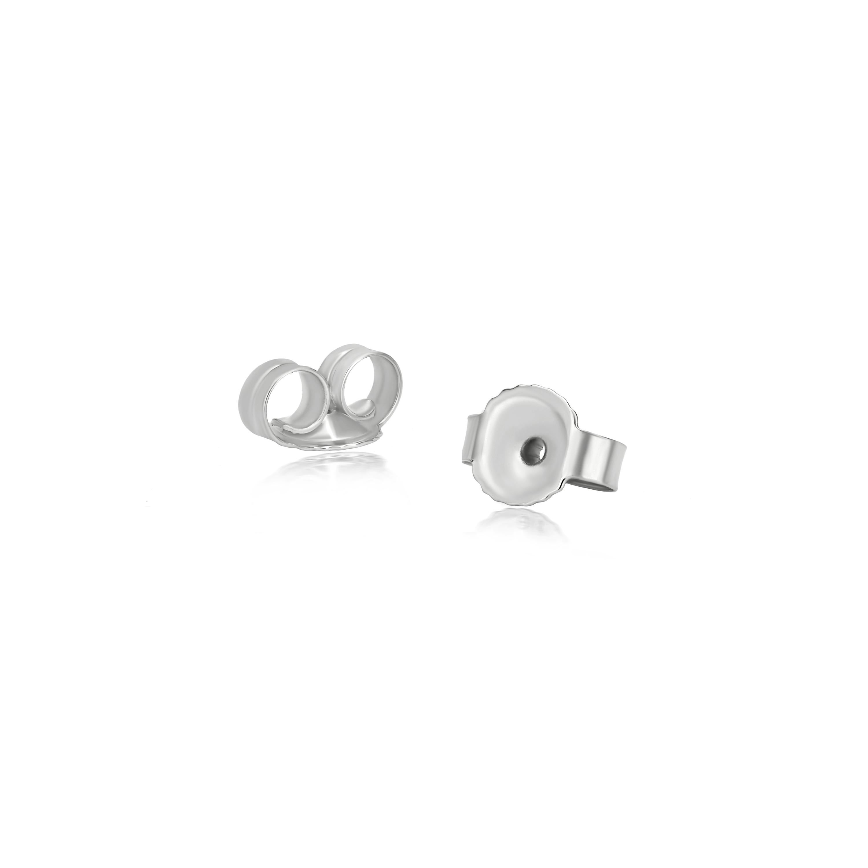 Women's Luxle Diamond Infinity Stud Earrings in 18k White Gold