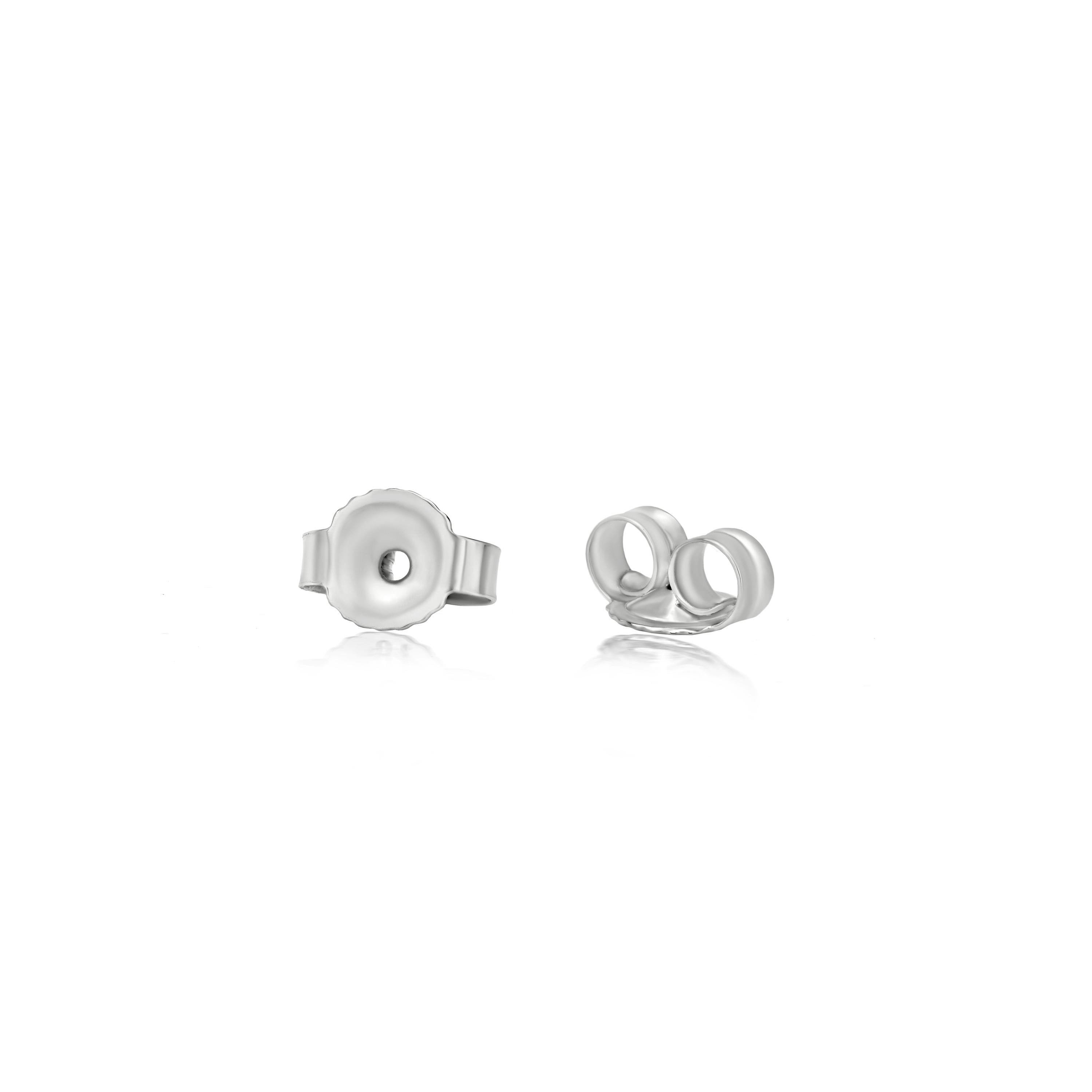 Luxle Diamond Infinity Stud Earrings in 18k White Gold 2