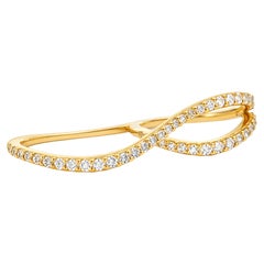 Diamond Infinity Wave Ring