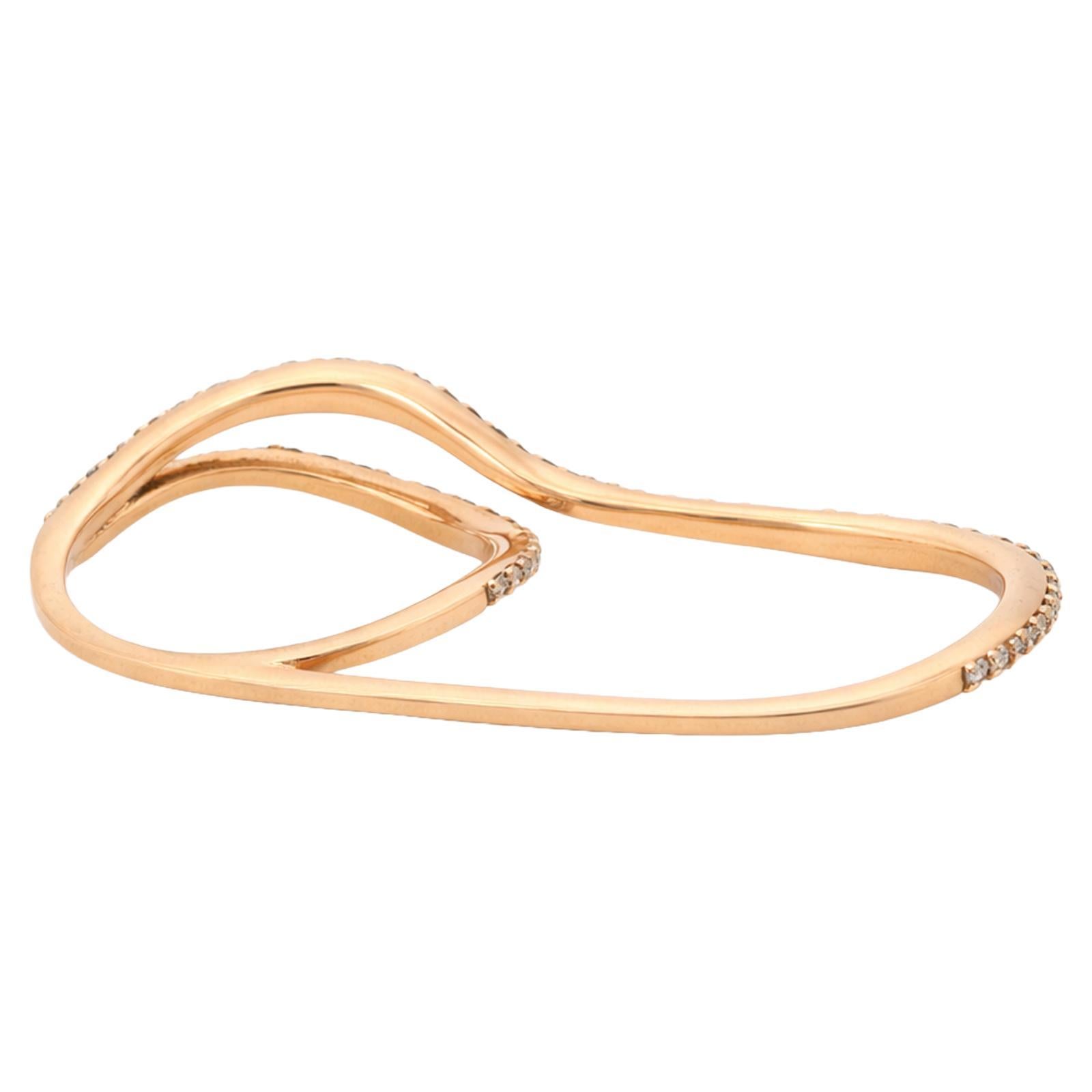 Diamond Infinity Wave Ring - image 4