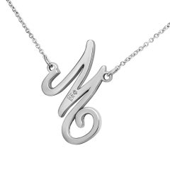 Diamond Initial Necklace