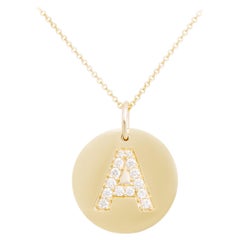 Diamant-Initial-Anhänger "A"