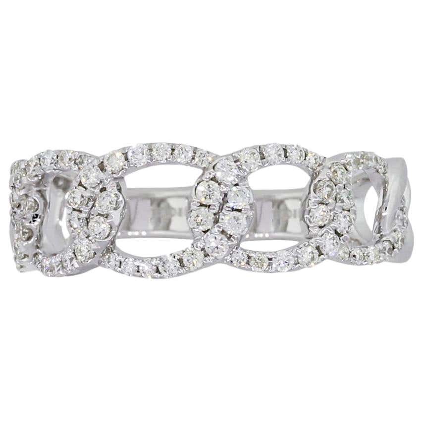Diamond Interlocking Ring at 1stDibs