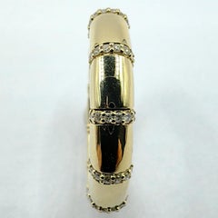 Diamond Interval Flexible Expandable Eternity Band Ring in 14K/18K Gold/Platinum