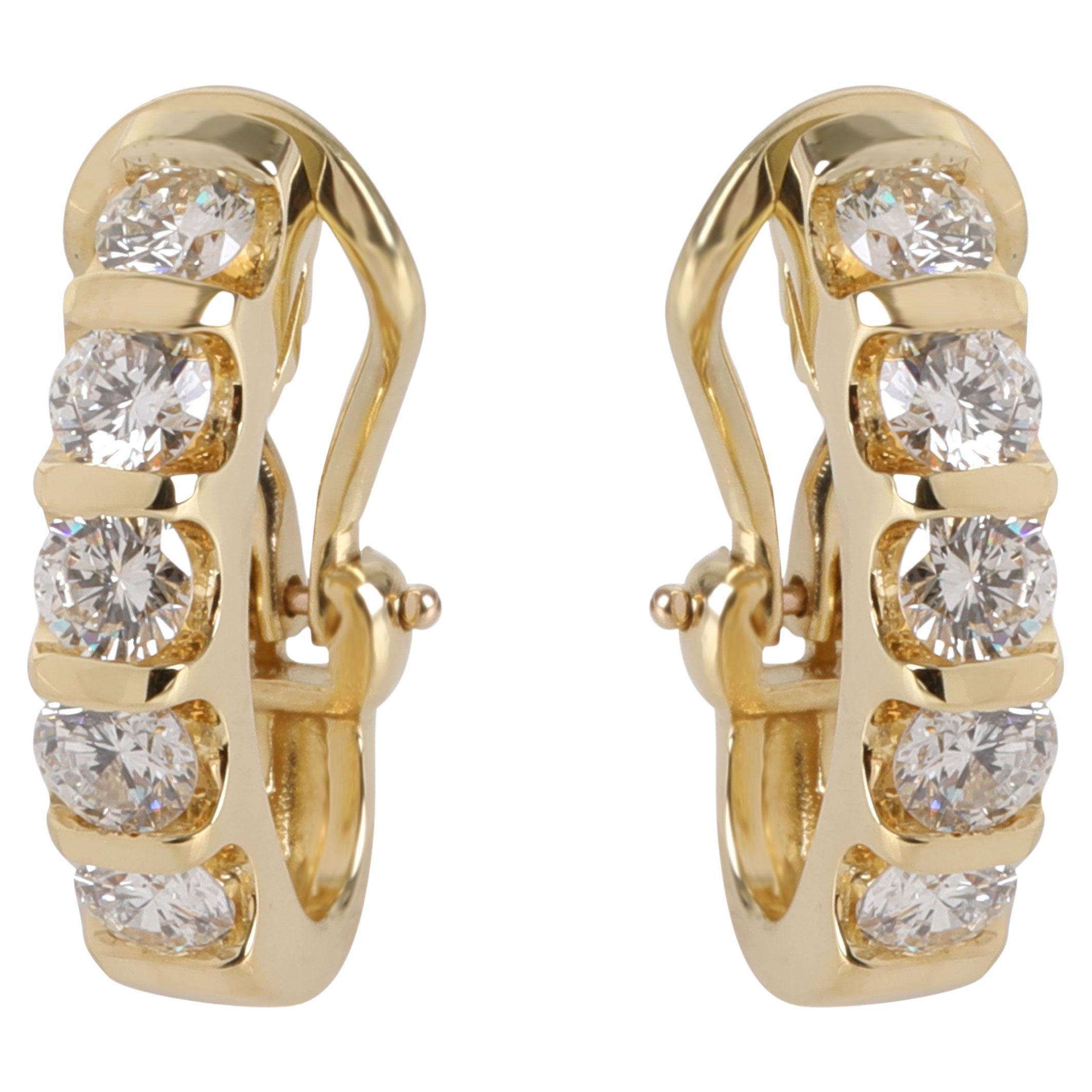 Pingo 18K Gold Crystal and Diamond Pavé Shaker Earrings main image 1