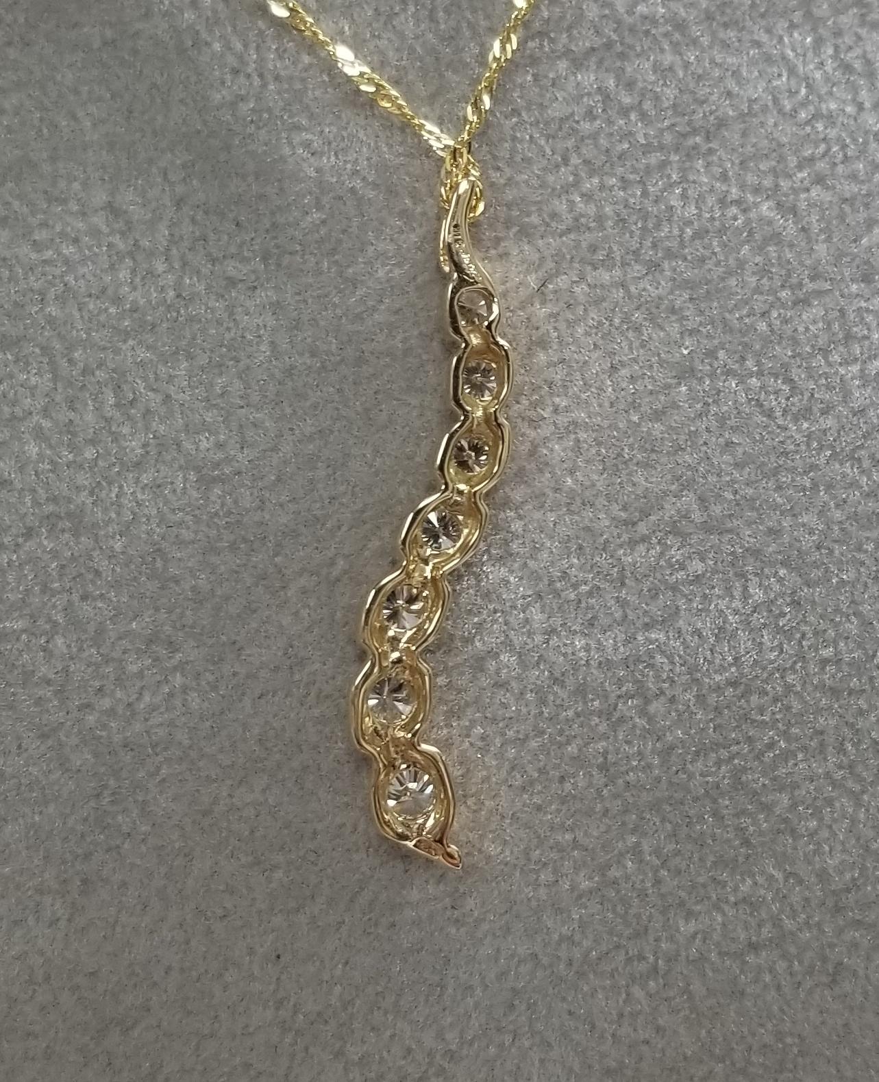 gold journey necklace