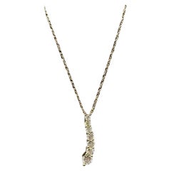 Diamond Journey Necklace in 10kt Yellow Gold – 0.25ctw, 18in, New